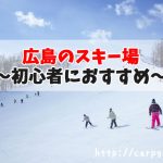 初心者におすすめの広島のスキー場